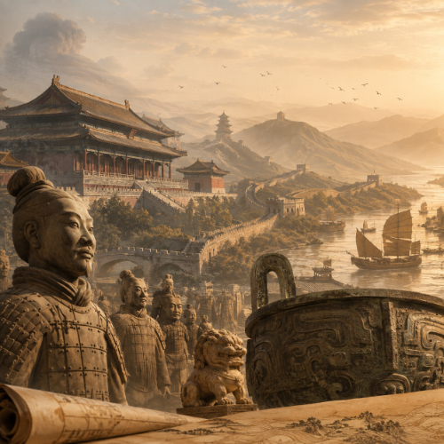 Famous Chinese historical figures, thinkers, rulers, and artists