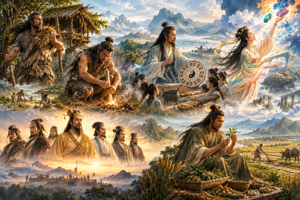 The Five Emperors of Ancient China and the origins of Chinese civilization